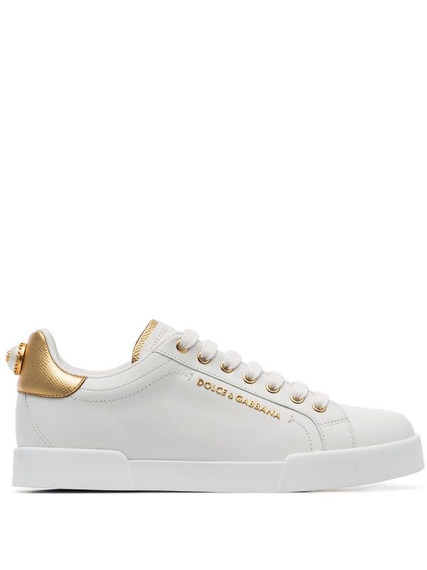 Dolce & Gabbana
Portofino logo-tag leather sneakers