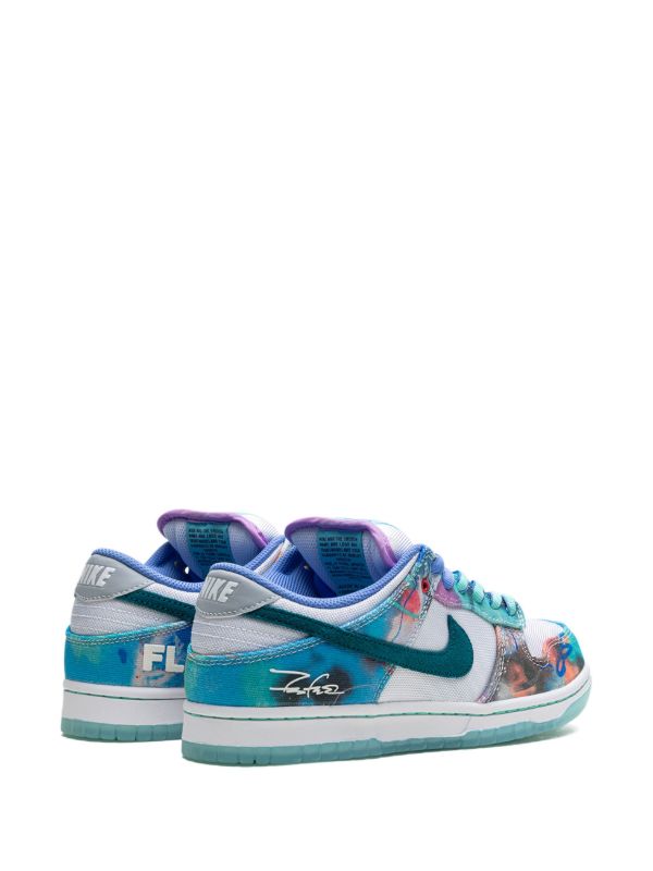 Futura Laboratories SB Dunk Low "Bleached Aqua" sneakers